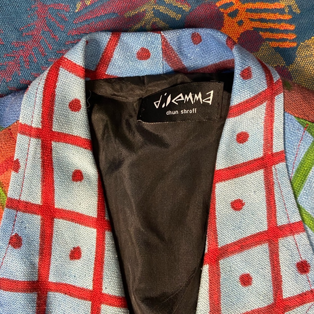 Vibrant Multicolor Women's Blazer - Picture 7 of 10